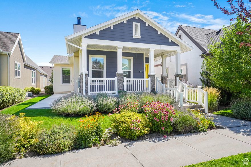 This bright and beautiful home can be moved into quickly!   Great features include: main floor living, lots of  windows with natural light, private patio, granite countertops, brand new garage door motor, ample built in shelving on each side of the fully finished garage and 2 huge storage rooms in the basement. This home is perfect as a primary residence or second home. The landscaping is maintained by the HOA so it is very low maintenance.  Wonderful spacious covered front porch that looks out a large grassy common area with trees and beautiful landscaping, such a cozy neighborhood!!   Ivory Ridge includes amazing amenities!  Community pool, indoor tennis club, pickleball courts, parks, playgrounds, clubhouse & gym.  Landscaping is maintained by the HOA.  This home is spotless and move in ready! (Not 55+)