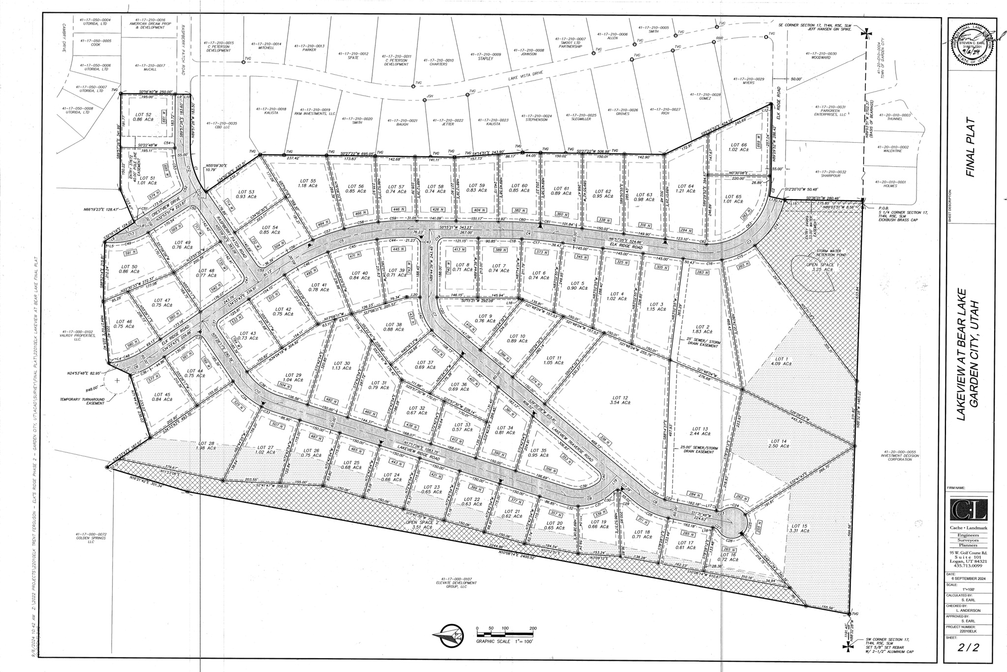 LAKEVIEW AT BEAR LAKE - Land