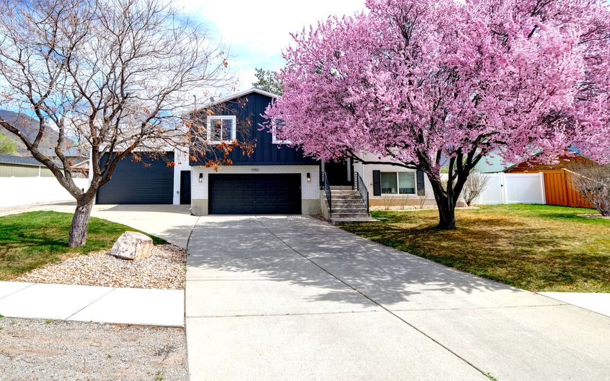 Fully remodeled in 2022-this home has it all! New roof, AC, furnace, windows, water heater, fresh interior and exterior paint, and a beautifully updated kitchen. The flat half-acre lot is completely landscaped with mature trees, full-length RV parking, a spacious shaded deck and patio, and full fencing with a double gate. A 960 sq ft shop/garage with extra-tall doors on both ends makes access easy for toys, trailers, or projects. Properties like this don't come along often-call today to schedule your private showing before it's gone! Animal rights including horses.