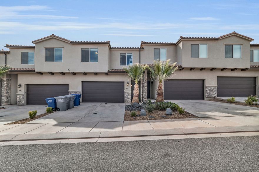 Gorgeous Vida Sol townhome that is approved as a nightly rental property. There are current bookings on the property and has current bookings in the coming months bringing you income instantly! All furniture and appliances are included. Top of the line furnishings, professionally decorated and professionally managed since day one. Seller is original owner. Quartz countertops, stainless appliances, walk-in pantry and separate owner's closet under the stairs. Incredible outdoor living with a hot-tub, BBQ and gas firepit on the open patio. Shared RV parking and private community pool heated year round. Located near local hiking trails and bike paths. Close proximity to freeway, shopping and dining. Square footage figures are provided as a courtesy estimate only. Buyer is advised to obtain an independent measurement.