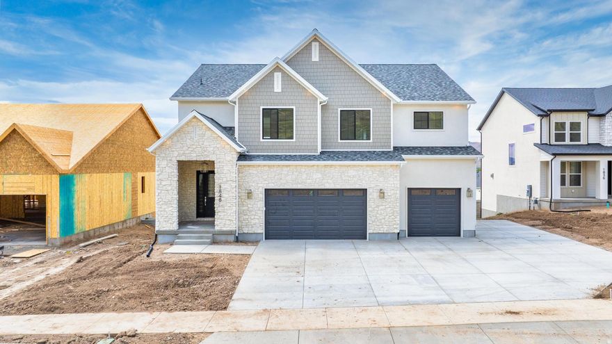 3.99% 5 Year ARM, 4.99% 30 year fixed, or $20,000 toward closing costs. (Terms and conditions apply) *** 4 OPEN HOUSES TO SEE SATURDAY 4-18-26 FROM 12PM-2PM AGENT WILL BE AT 1872 S 100 E COME CHECK IN FIRST Come and see the Aubrey floor plan. Our newest in the Payson View South subdivision. This new home boasts views from all sides of the home! Beautiful views of the valley and Payson Temple from the back of the home, and unobstructed mountain views from the front door. You will have to see the sunset views to believe it! The Aubrey is a perfect gathering space with a large main floor dedicated to entertaining with soaring windows, a statement fireplace, and a spacious kitchen. Come and see what this 4,700 SF home is all about! To top it off, add a $20,000 preferred lender incentive! Reach out for all the details!