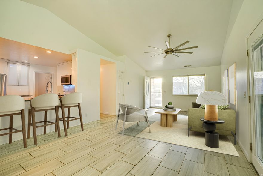 Welcome to your dream home! This charming one level living residence boasts a prime location and a welcoming atmosphere that you'll love coming home to every day. Nestled in a great neighborhood, this property offers the perfect blend of convenience and comfort. This home has been very well taken care of and has so many upgrades all throughout! Enjoy the fully updated Kitchen (including cabinets, appliances & gas stove), Bathrooms, Flooring, Paint and More! HVAC is fairly new as well, installed in 2019. Water Heater replaced just last year. Walk through the French doors and into your backyard that's fully fenced! Plenty of room for everyone to spread out and relax. Gather to entertain guests or enjoying quiet evenings with loved ones. Spend leisurely afternoons lounging on the Covered Patio, hosting BBQs with friends, or watching the kids play in the sprawling yard. Full sprinkler system that's controlled with your phone! Take advantage of the RV parking and additional electrical box in the garage!  Don't miss your chance to make this house your forever home. (Information deemed reliable and provided as courtesy. Buyer and/or buyer's agent to verify any and all information buyer deems necessary.)