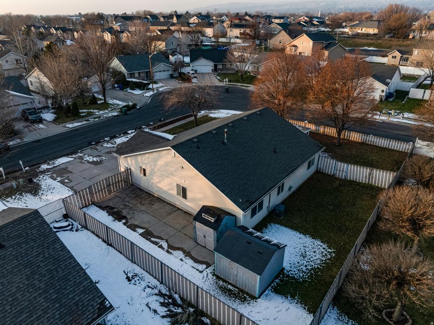 Welcome to your dream home! This charming one level living residence boasts a prime location and a welcoming atmosphere that you'll love coming home to every day. Nestled in a great neighborhood, this property offers the perfect blend of convenience and comfort. This home has been very well taken care of and has so many upgrades all throughout! Enjoy the fully updated Kitchen (including cabinets, appliances & gas stove), Bathrooms, Flooring, Paint and More! HVAC is fairly new as well, installed in 2019. Water Heater replaced just last year. Walk through the French doors and into your backyard that's fully fenced! Plenty of room for everyone to spread out and relax. Gather to entertain guests or enjoying quiet evenings with loved ones. Spend leisurely afternoons lounging on the Covered Patio, hosting BBQs with friends, or watching the kids play in the sprawling yard. Full sprinkler system that's controlled with your phone! Take advantage of the RV parking and additional electrical box in the garage!  Don't miss your chance to make this house your forever home. (Information deemed reliable and provided as courtesy. Buyer and/or buyer's agent to verify any and all information buyer deems necessary.)