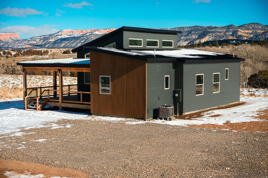 Stunning 2-bed, 2-bath vacation home in Hatch, UT-zoned for short-term rentals. Epic base for Utah adventures: 30 min to Bryce Canyon, close to Zion National Park. Brand new polycarbonate dome built and power ran for a hot tub. The property comes fully furnished, incl EV charger; ready to turn-key into rental income. Enjoy majestic red-rock views, modern amenities in a serene setting. Make this property the perfect investment that you can also enjoy! Buyer advised to verify all information. Click on the