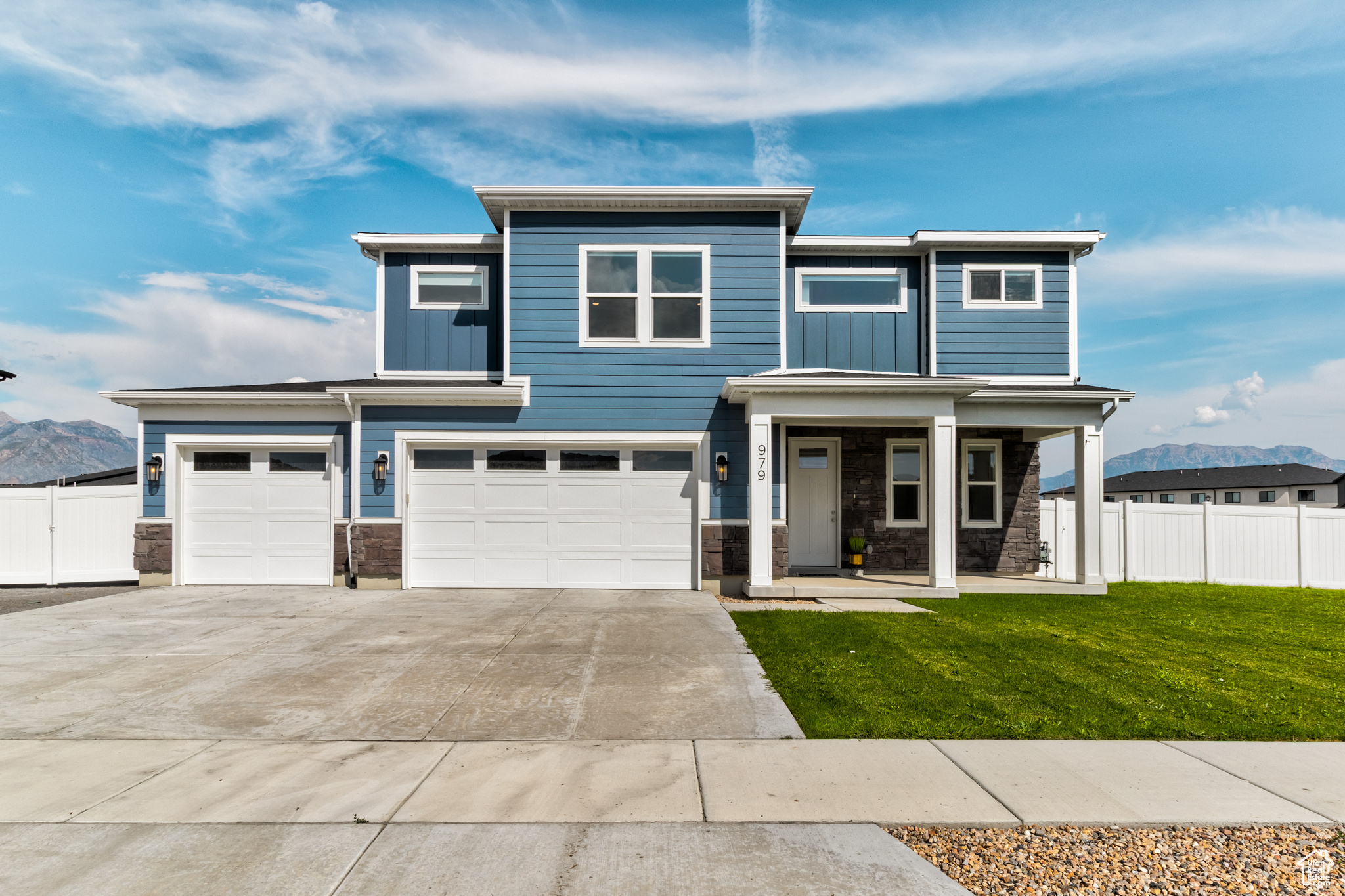 Welcome to this charming home in the sought-after Lakeshore Landing community! This property features a large open-concept family room and kitchen, complete with a cozy breakfast. The family room is flooded with natural light from the oversized windows, and the laminate flooring throughout the main level offers both durability and style. Step outside to enjoy the generous corner lot with a fully fenced yard, a covered front porch, and a large 3-car garage. RV parking provides added convenience for those with adventurous spirits. The interior boasts 3 bedrooms, including a luxurious owner's suite with a walk-in shower, a free-standing tub, and a double vanity all designed for ultimate relaxation. Located just minutes from I-15 and all the wonderful amenities Utah County has to offer, you'll also enjoy breathtaking lake views right from your home. Whether you're exploring the area or staying in, Lakeshore Landing is the perfect place to create lasting memories. Come see this beautiful property before it's gone!