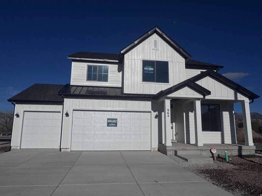 MOVE-IN READY: THE REDWOOD FARMHOUSE PROMO: Up to $18K toward closing costs/rate buy-downs with preferred lender ($16K with outside lender)! Ideally located on a south-facing corner lot, just 5 minutes from Schneiter's Riverside Golf Course, Riverdale Family shopping, and the I-15/I-84 corridor. Experience the airy feel of 9-foot ceilings throughout the main floor and basement. The entry leads to a light-filled, open-concept great room and a gourmet kitchen featuring two-tone soft-close cabinetry and a large center island. Working from home is a breeze with both a cozy private office and an additional serene flex space. The primary suite serves as a true retreat, featuring double sinks, a separate soaking tub and shower, and a generous walk-in closet. Each additional bedroom offers ample square footage and storage. This home includes a 3-car garage with a convenient "man door" for easy backyard access. MODEL HOME: 1037 W Motor Vu Drive, Riverdale, UT 84405 Buyer to verify all details. Contact the listing agent today to schedule your tour!