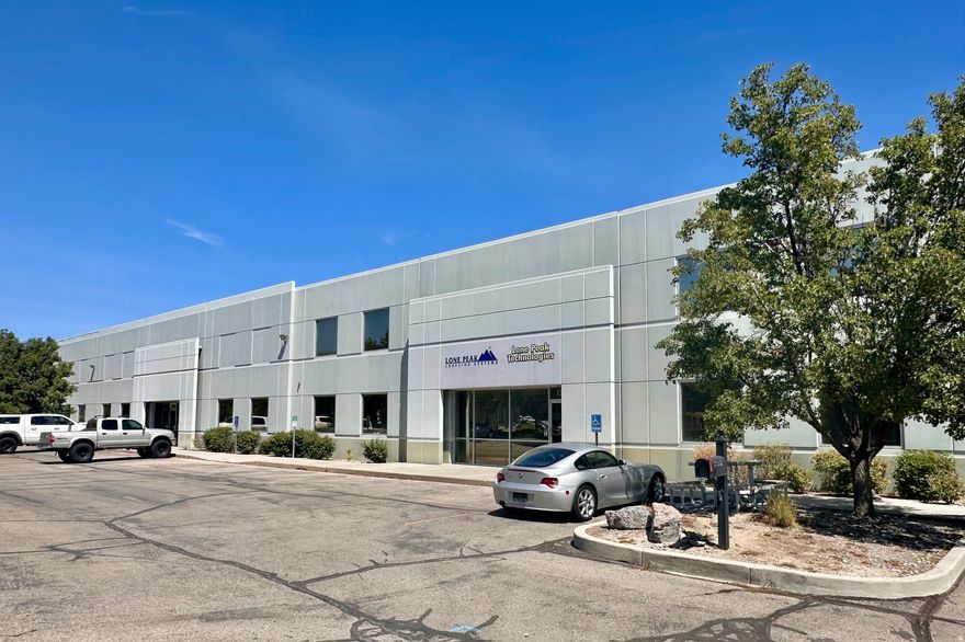 Rare mid-sized industrial condo opportunity for purchase--the only double-unit within the plaza. Prime location, centrally situated within Salt Lake County. Excellent nearby freeway access. Four (4) 14' high x 12' wide ground level garage doors. Power: 400 Amp, 208 Volt, 3-Phase. Approx. 6,000 SF office area (2 levels), with remaining 9,216 SF +/- as warehouse. Temperature controlled warehouse with evaporative cooling & radiant heaters. High ceilings within warehouse, quality concrete-tilt construction.