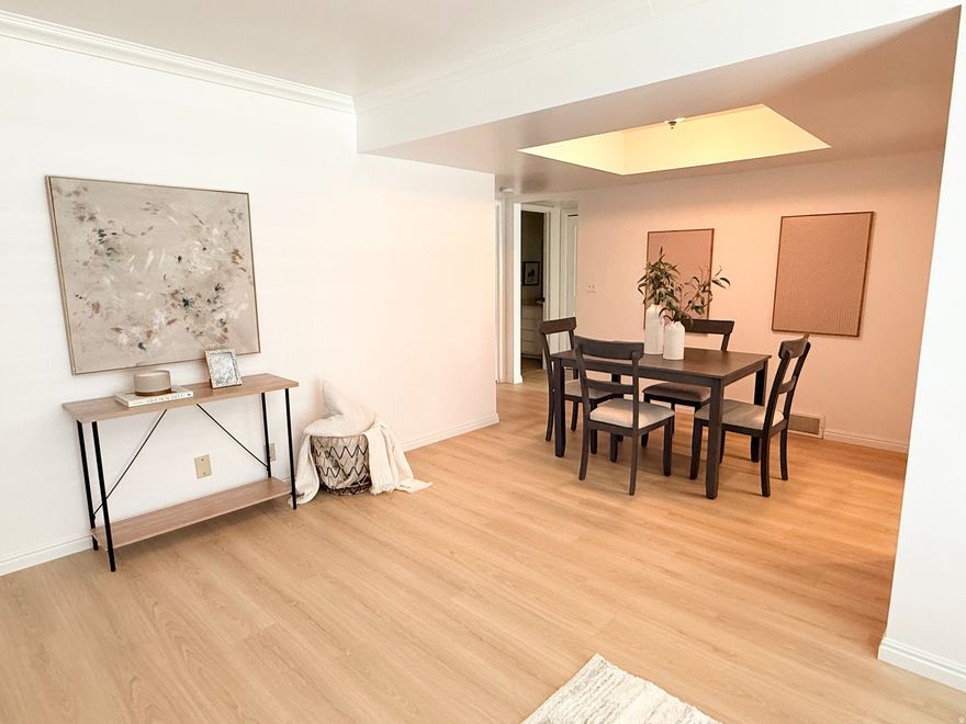 Welcome to Waterbury where beauty meets convenience. This lovely 2 bed / 2 bath condo has only 2 steps to entry! Easy access to I-15, 215 and public transportation. Just 20 minutes to SLC Int'l Airport and 30 min to multiple ski resorts. Beautifully landscaped with mature trees and a lovely pool make this a serene oasis within the city. *Square footage figures are provided as a courtesy estimate only and were obtained from county records. Buyer is advised to obtain an independent measurement.*