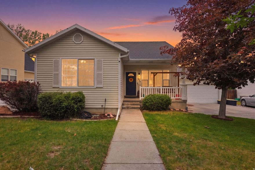 NO SHOWINGS until after Friday's open house. Open House Friday, May 22 from 4:00 - 7:00 pm and Saturday, May 23 from 12:00 pm - 4 pm. Thank you! Well-maintained rambler with an open floor plan featuring 3 bedrooms and 2 full bathrooms. The inviting family room creates the perfect space to gather and relax. Enjoy a fully fenced backyard with mature trees, full landscaping, and an automatic sprinkler system. The unfinished basement offers incredible potential to customize and expand the home to fit your needs. Located in a friendly, walkable community, close to several schools with beautiful mountain views that can be enjoyed right from the back patio. Square footage figures are provided as a courtesy estimate only. Buyer is advised to obtain an independent measurement.