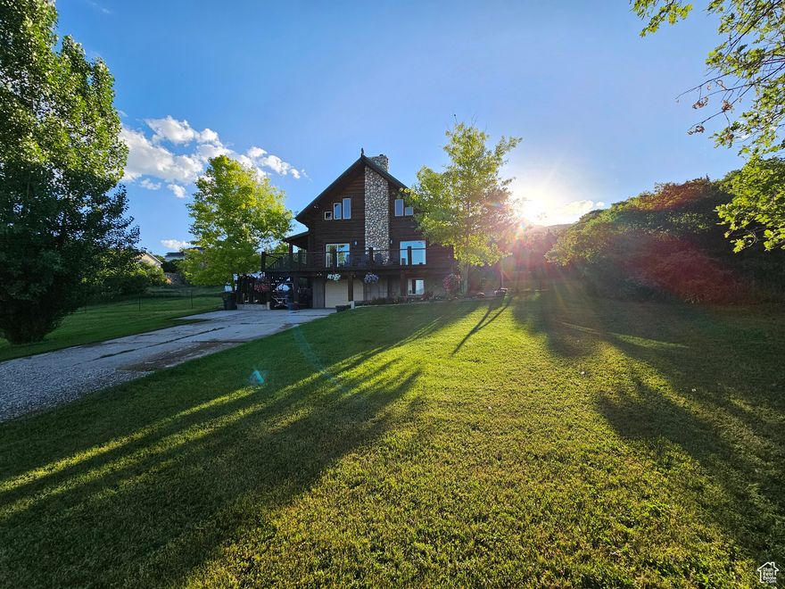 Just on the east mountain side, overlooking the small town of Fairview in Fairview Heights, sits this gorgeous log home with an open floor plan that will make you never want to leave. With oversized windows throughout, it allows you to take in the surrounding views from every direction. The kitchen, at the heart of the home, along with the heated floors makes this home built for entertaining and holiday hosting.  There's a relaxing hot tub in the back forest, surrounded by shrub oaks, with hammocks scattered throughout, letting you take in the peaceful nature around you. Much of the property still has trees, giving you a nice secluded feeling. The sunsets from the front deck are something you'll love to see every day. This home is truly special-no matter where you are in the house, you're blessed with a view of the quaint town of Fairview. It's an amazing location for anyone seeking seclusion, but still within reach of a well-maintained paved road that's just 5 minutes from the town center. It's only 45 minutes from Spanish Fork and 30 minutes to Ephraim. Please call or text with any questions; I would love to help. Home can come furnished if buyer would like. Easy to show, see almost anytime.