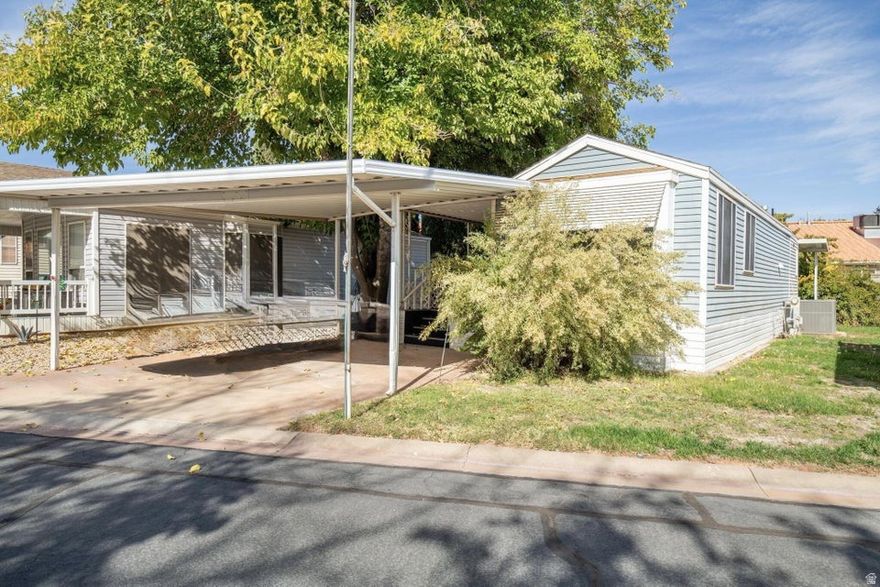 Welcome to this beautiful manufactured home that has been completely remodelled! Located in Kings Row Estates, a 55+ community. This charming 2-bedroom, 2-bath property sits on a quiet lot with mature trees offering shade and privacy. The home is lendable with HUD tags, making financing simple and available for any buyer including FHA & VA. Enjoy parking under the 2-car carport, a private front porch, and low-maintenance landscaping. Inside, you'll find an open floor plan with a bright living area, functional kitchen, and comfortable bedrooms. Kings Row offers great amenities including a clubhouse, pool, and friendly neighborhood atmosphere. Conveniently located near shopping, dining, and easy freeway access.