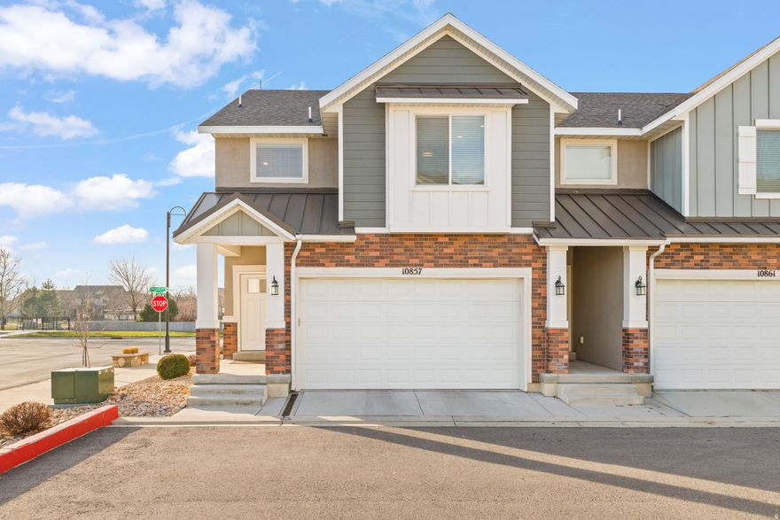 This beautifully appointed townhome offers bright, open living with 9ft ceilings, large windows, & upgraded flooring. A designer kitchen with an 8ft granite island and walkin pantry flows into a spacious family room, while centeropening sliders create seamless indooroutdoor living. Upstairs features a serene primary suite and an oversized laundry room. The finished basement adds valuable living space and generous storage. Set in a soughtafter Highland neighborhood near parks, trails, and toprated schools-with a low HOA-this home blends comfort, style, and location. Listing agent related to seller (MIL)