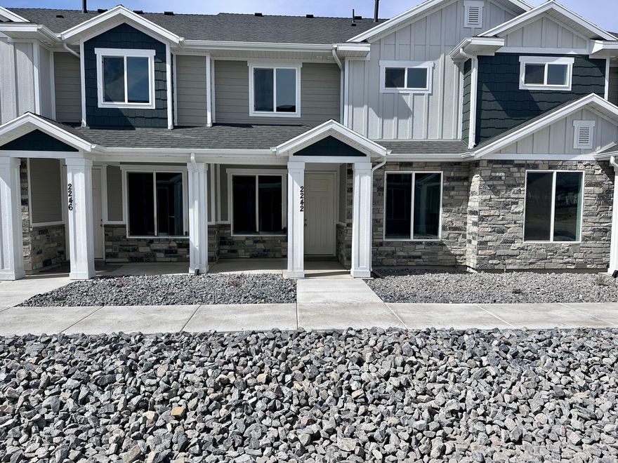 HUGE Price Improvement on this brand new, move-in ready townhome plus $10,200 towards your closing costs or rate buy-down. Preferred lender also gives additional $1,500 credit. Step inside to 9' ceilings, LVP flooring and open layout. Kitchen shines with painted grey cabinets, granite countertops, pantry, and a large island perfect for gathering. Upstairs you'll find 3 bedrooms, including spacious primary suite with tray ceiling, separate tub/shower, private water closet, and a walk-in closet. A bonus office/reading nook adds flexibility. Incentives apply only when using preferred lender. *Photos may show a similar unit with identical selections.