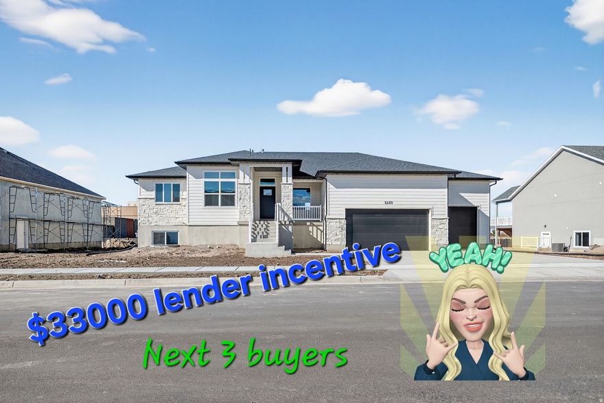 ***This modern prairie rambler blends style and function with an open layout, beautiful kitchen, and abundant storage. A large four-car garage offers unmatched space. Fully finished and move-in ready. it's set in an awesome location-perfect for both everyday living and entertaining with comfort, convenience, and timeless design. Pair all of that with over $31,000 in lender incentives for the next 2 buyers