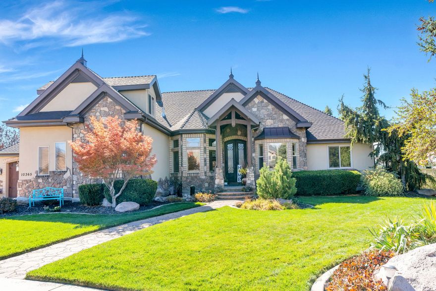 Extremely well-maintained home on nearly 3/4 acre. Stunning resort-style landscaping all around with an amazing backyard pool oasis, beautiful outdoor kitchen with all the amenities, sport court, playground, and waterfall.  The beautiful spacious interior has everything you could want and the gourmet kitchen is an entertainers dream.  The main level is wheelchair accessible.    The basement has an full apartment with a separate entrance.  There is also a theater room with included equipment.  Storage galore, and a giant secure safe room! Owners will include some great pieces, and others can be purchased. Come see this impressive place!  Square footage figures are provided as a courtesy estimate only and were obtained from an appraiser.  Buyer is advised to obtain an independent measurement.