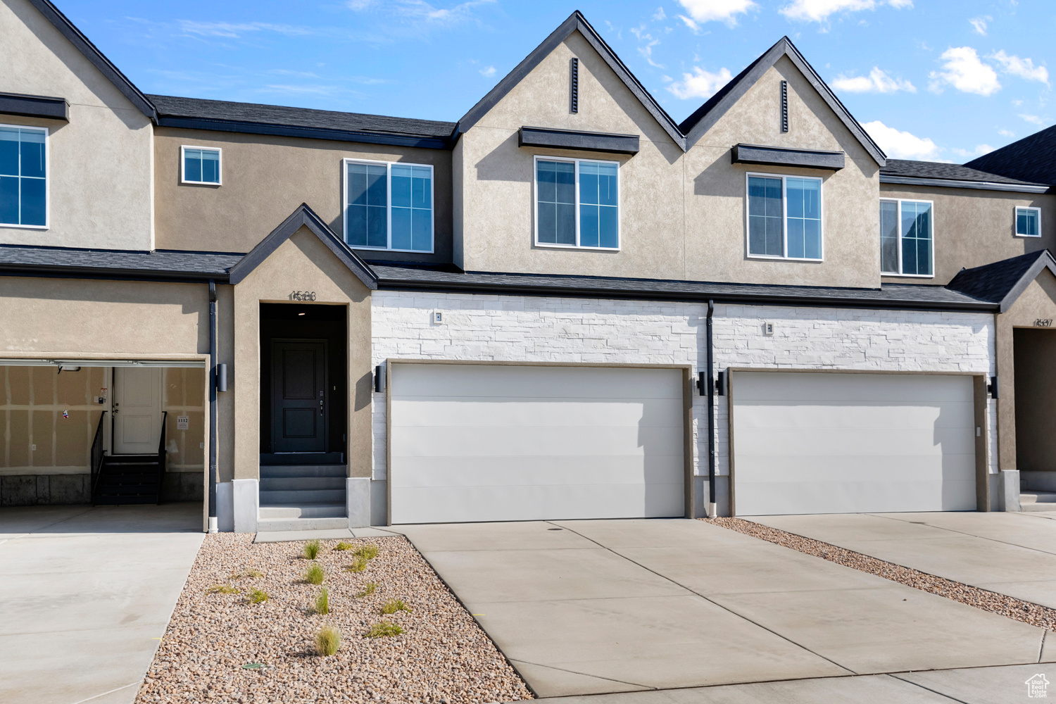 Our Oakridge townhome -- with 4 beds, 2.5 baths, a 2-car garage, an open main floor, and beautiful mountain views. Quartz countertops in the kitchen and bathrooms, Mohawk laminate flooring, and vinyl in the bathrooms and laundry room. Laundry room has built-in shelving.** Special Interest Rates are Available ** with our Builder Forward Commitment (BFC) if you use DHI Mortgage in addition to receiving up to $4,000 toward closing costs. **** Ask me about our 7/6 ARM rate or the Chenoa No down financing options. Ask me about our generous home warranties, active radon Mitigation System, and Smart Home Package, which is included in this home. The actual home may differ in color, material, and/or options. Pictures are of a finished home of the same floor plan and the available home may contain different options, upgrades, and exterior color and/or elevation style. Square footage figures are provided as a courtesy estimate only and were obtained from building plans. No representation or warranties are made regarding school districts and assignments; please conduct your own investigation regarding current/future school boundaries.