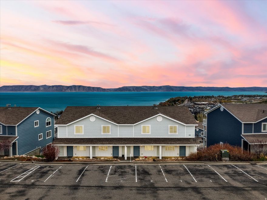 Enjoy this threelevel townhome with two bedrooms, three baths, and a bonus sleeping space created from the second living room. Take in wide lake views overlooking Bear Lake Marina, stroll to the beach, and enjoy access to a pool, hot tub, and tennis and pickleball courts. With a strong shortterm rental history, this fully furnished home-complete with dishes and linens-arrives ready for your Bear Lake Getaway.