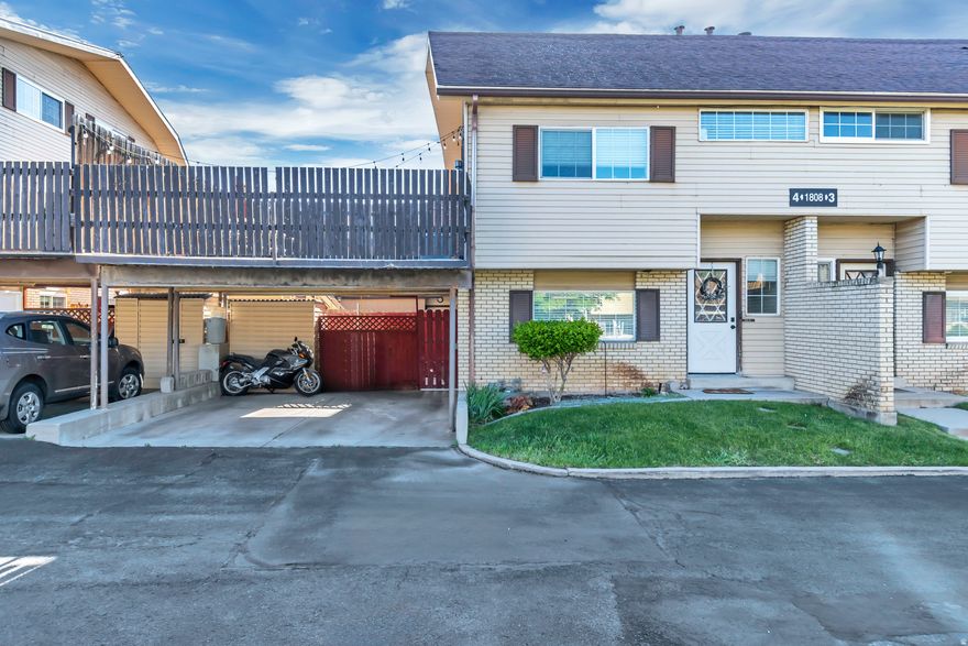 Welcome home to this beautifully updated 3-level townhome in West Valley City, fully remodeled just 2 years ago. This move-in-ready gem offers modern finishes and a smart layout.  The kitchen wall was partially removed and creates a spacious, inviting open floor plan with a beautiful fireplace, perfect  for entertaining and everyday living.  Main floor conveniences include a guest half bath and laundry area for ultimate functionality.  On the second floor discover two bedrooms sharing a full bathroom. The larger bedroom or possibly a family room, features a large deck, ideal for outdoor entertaining, dining, or relaxing.  The luxurious primary bedroom with its own 3/4 bathroom and flexible bonus space that works perfectly as a home office or oversized walk-in closet, makes up the third floor.  This thoughtfully designed townhome delivers comfort, style, and versatility across three levels.  This property checks all the boxes.  Located in a convenient West Valley City neighborhood with quick access to the Maverik Center (concerts, hockey, events), diverse dining options, shopping centers, and major freeways (I-215 & Bangerter Highway).  Also included is an electric vehicle charger conveniently located in the carport - ready for modern, eco-friendly living.  Square footage figures are provided as a courtesy estimate only and were obtained from the previous MLS listing.  Buyer is advised to obtain an independent measurement.