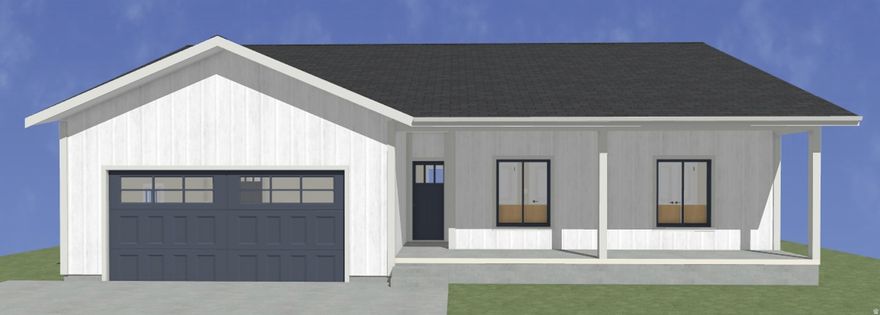 Brand New Home on Over Half an Acre!   Step into this beautifully crafted new construction home featuring vaulted ceilings, tall windows, and a spacious open layout. Enjoy solid surface countertops, a large kitchen island, and an attached 2-car garage. The unfinished basement offers endless potential for added living space. All of this sits on a generous lot over half an acre-plenty of room to relax, play, or build your dream backyard. Don't miss this one!