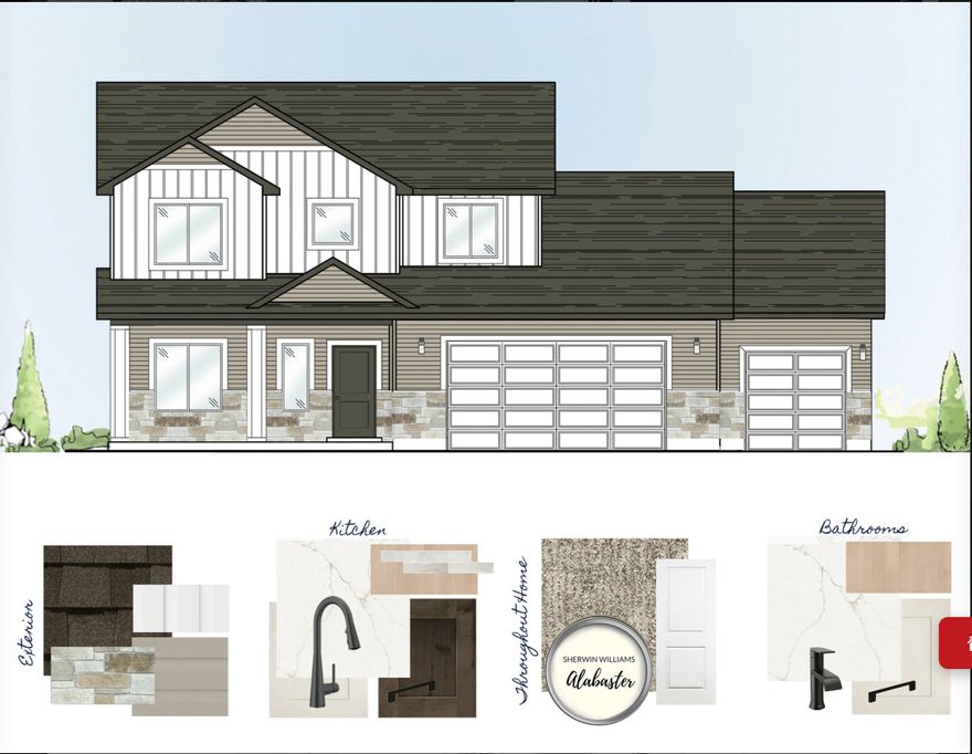 Promo alert- for a limited time receive 3% off or it can be used for closing costs! Promo ends March 27th at 5pm. Bring all the toys for this 4 car garage! Don't miss out on this beautiful two story in highly sought after Golden Forest community. Enjoy Master on the main, with a large loft upstairs, bonus room, and 4 bedrooms. This home has upgrades throughout with 9ft ceiling, soft close cabinets, black finishes, and quartz countertops. The community will have a pool, clubhouse, pickleball courts, etc. HOA is $90 monthly and included 1GB of Fiber internet. Reach out now for a showing!