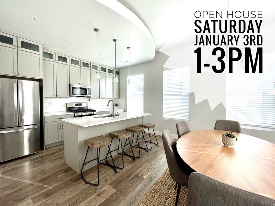 *Open House Saturday Jan 3rd, 1-3pm* Beautifully updated townhome in the heart of Daybreak. This bright and airy end unit offers abundant windows, natural light, and 10 ft ceilings in the family room, dining area, and primary bedroom. 5-inch baseboards and contemporary metal railings add to the clean, modern feel. Thoughtful finishes throughout and over 40k in upgrades, including two-tone paint, upgraded kitchen cabinetry, quartz countertops throughout,  a gas range and stove, a 50-gallon water heater, water softener, reverse osmosis system, and a double-shower setup in the primary suite... for some high quality shower time. The extra-deep garage with included built-in storage, is perfect for a home gym, large truck, or additional storage needs. It's also includes a charging outlet for your EVs. Then for the pice de rsistance... the outdoor space. With two levels of corner decks, and a large, welcoming front porch and patio, you will love your morning coffee time, and will never want to miss another evening sunset.   Located in one of Utah's most sought-after master-planned communities, this home offers access to an unmatched lineup of amenities: Multiple community pools. Oquirrh Lake with kayaking, paddle boarding & walking paths. Dozens of parks, playgrounds & sports courts. Miles of hiking and biking trails. Splash pads, community gardens & a vibrant community center. Harmons Neighborhood Grocery just minutes away. American First Ballpark for year-round entertainment. Seasonal outdoor ice skating rink. Walkable restaurants, cafs, and shops throughout SoDa Row. Convenient access to TRAX, schools, and the new library & recreation center. Daybreak is known for its walkability, mountain views, and strong community feel-offering the perfect blend of convenience, outdoor living, and lifestyle amenities right outside your door.   Selling this home is bittersweet for the family who lived here. So many memories made... so much love and joy infused in her walls. Their years on Bowstring Way will be forever treasured. Schedule a tour today and experience for yourself what a special home this is.