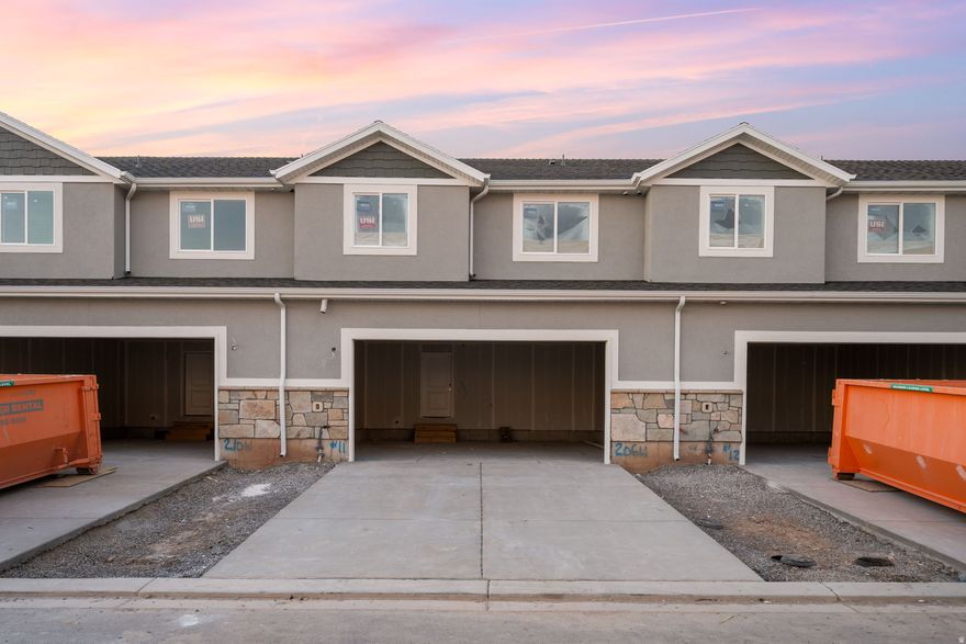 Welcome to Apple Hollow at The Orchards in Santaquin! This gorgeous new townhome offers luxury finishes, mountain views, and an open gourmet kitchen. This property is much larger than a traditional townhome and offers a full basement to grow into. Located on a quiet street near great schools and parks with quick I-15 access. Own for less than rent, come see why this is Santaquin's best value! Multiple units available, zero down financing available in this area! Call today for a private tour! Financing incentives available!