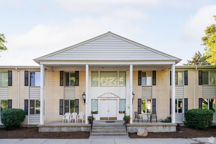 We look forward to welcoming you to our open house on Saturday, November 8th. Come and take a personal tour of colonial pines and experience firsthand what this charming community has to offer. Quiet, quaint, park-like setting, this elegant one level condo home offers a serene locale amidst the vibrant Sugar House community. Offering an abundance of nearby restaurants, shopping, medical services and nearby parks for outdoor recreation. Step inside the beautifully designed interior foyer, leading to the main level condo home. Featuring a spacious entrance hallway leading to the open, light filled living room with oversized view windows, crown molding, plush carpeting, built-in shelving and deep storage cabinets. Of course, the heart of the home is the welcoming updated kitchen, featuring an abundance of solid wood cabinetry, custom counter and accompanying backsplash with a complete suite of appliances including washer/dryer. As the day winds down, slip into one of the three oversized bedrooms with large double closets, ceiling fan and custom blinds. These are serviced by two full baths featuring large walk-in showers and custom vanities with granite counters. Ample storage is provided throughout the home including an additional large storage unit with built-in shelving located in the secure underground garage. This unit comes with two secure parking spots located next to the elevator. Colonial Pines offers more than a spacious home, it offers a community of adventure and friendship for mature adults 55+.