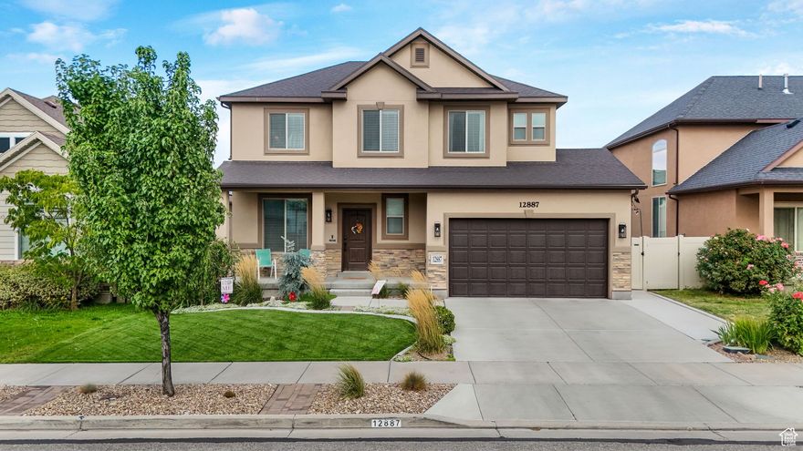 Prime Location that includes Modern & Spacious Living. This Stunning 5 bed 5 bath home includes a private Mother-in-law or ADU. Perfect for rental income and or multi-generational living. Just under 3,000 square feet this home features dual kitchens, dual laundry, dual family rooms, a formal living room, and gas fireplace on the main. Outdoor living includes a 10 foot by 12-foot deck, expansive patio, oversized shed, and spacious yard with great curb appeal. Modern updates include new LVP flooring, top of the line HVAC, granite countertops, newer appliances, smart locks, and security cameras. Ask your agent for the attached flyer that includes all of the upgrades along with the details.  Close to all desirable amenities in the Mountain View Village just opposite of the Mountain View Corridor. Home is also close to parks, schools, commuter routes, and a future Trax stop. Schedule your showing today. Square footage per appraisal; buyer to verify information.