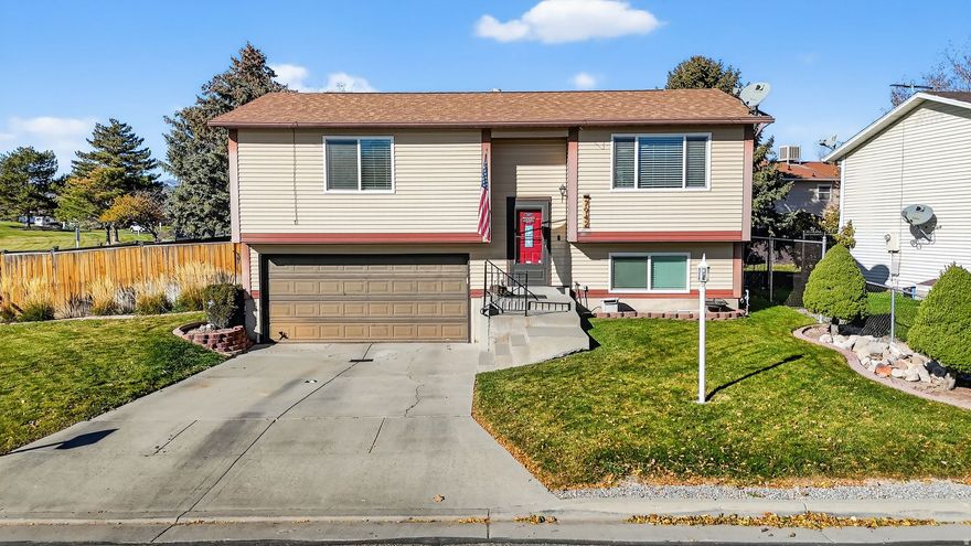 This beautifully maintained 3-bedroom, 2-bath home is move-in ready and loaded with updates. *2800 W is not a busy street* Located on a quiet cul-de-sac street, it features an updated kitchen and bathrooms, newer Energy Star windows, and a spacious primary bedroom. The attached 2-car garage provides convenience and storage.  Enjoy stunning sunsets from the large redwood deck, built with durable composite materials - perfect for outdoor dining and entertaining. Your rear yard oasis has just enough room for everyone.  The fully fenced yard includes a garden area with drip irrigation and a Smart Timer sprinkler system for both front and back landscaping. Refrigerator, playset, and trampoline are included in the sale.  The property offers plenty of room for future RV or trailer parking in front, with a rear yard trailer gate for easy access. Updated fixtures include LED lighting with accent mood lighting, ceiling fan, and smart home upgrades such as Google Fiber, a Nest thermostat, and a Ring doorbell.  Centrally located between Bangerter Highway, I-215, and I-15, this home offers quick access to TRAX, shopping, dining, and recreation with Jordan Landing and Veteran's Memorial Park popular destinations. Walk to three private neighborhood parks, and enjoy nearby Mountain View golf course and the recreation center.  Ask about the lender paid loan buydown special being offered to make this home more affordable!