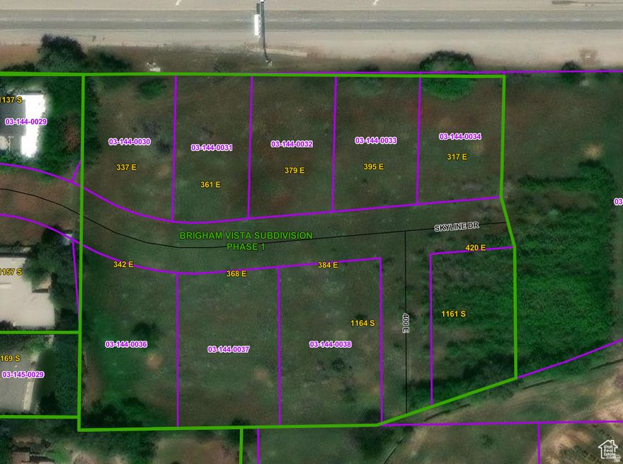 Lot 8 in the beautiful Brigham Vista development. Sitting at the top of Skyline Dr, these lots are ready to go! You'll love the views from all sides in this location. Bring your own builder or ask about building with us! This lot is over half an acre with 122 feet of frontage. We have other lots available. Call listing agent with questions.