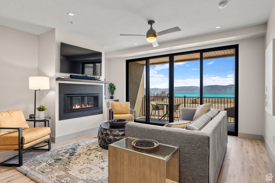 Construction COMPLETE  FULLY FURNISHED and Ready for You to STAY! This brand-new 3-bedroom, 3-bathroom condo offers 1,655 sq ft of beautifully finished living space with breathtaking Bear Lake views and beach access. Whether you're looking for a personal retreat or a short-term rental opportunity, this property is ready to go. Unique floorpan gives you rental options to rent 1 or 2 or 3 bedrooms or have one section for your own use and still rent the others. The open and airy floor plan features a welcoming living area, a functional kitchen with ample storage, and private bedrooms-each with its own lock-out door, bathroom and mini kitchen. Perfect for hosting guests or enjoying quiet getaways. Located in one of Bear Lake's most desirable communities, you'll enjoy year-round recreation-from summer days on the lake to winter skiing and snowmobiling. Ask your Agent about special interest rates and financing options being offered for this condo.