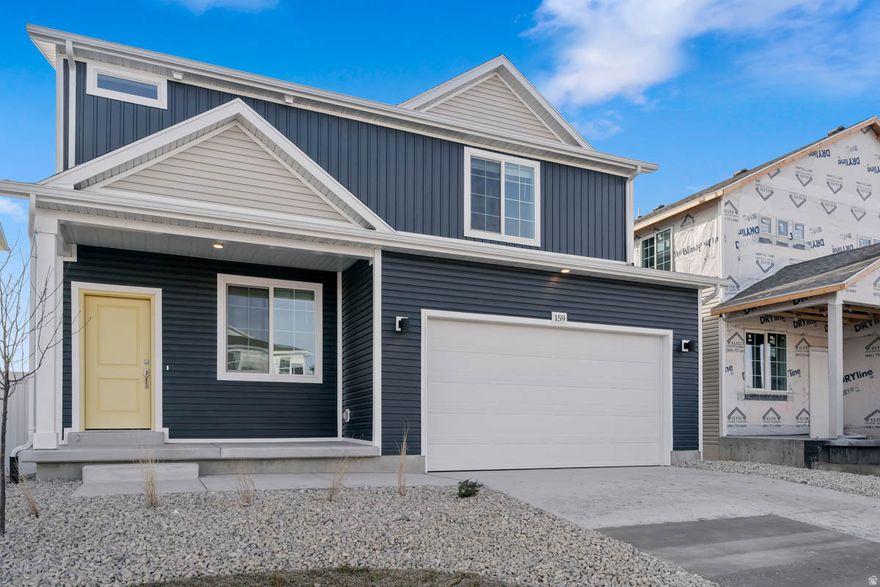 Please join us at our Floorplan and Pricing Release Event being held Saturday, April 11 from 12:00pm - 2:00pm for our Brand New Community in Eagle Mountain: OQUIRRH MOUNTAIN RANCH! Event will be held at our model home located at 122 E Arcade Drive in Saratoga Springs, UT 84045. Special incentives are available for attendees who are among the first to contract. Light refreshments including drinks from Swig will be served. The "Triumph" Floorplan blends style with innovation in a home crafted for flexibility, affordability, and efficiency. This single-family, 2-story layout spans over 2,000 sq ft and offers 3 beds and 2.5 bathrooms and a 2-car garage. There is still time to choose design selections! Call now for more information or to set up a time to visit the community! (Photos are of another home, same floorplan. Neo Lot 119)