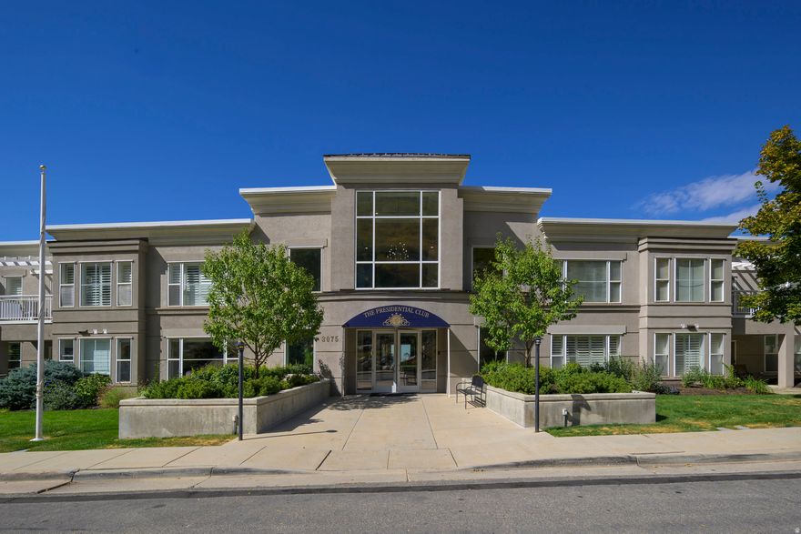 Highly desirable Presidential Club condo in Salt Lake City, perched above the Hogle Zoo. This updated, move-in-ready main-floor home offers elevator access and wheelchair-friendly design for effortless living. Enjoy a private balcony with outdoor space and a conveniently located garage parking spot just steps away from the unit. Secure building with excellent amenities, including a courtyard with BBQ, fire pit, a fitness room, theater, multi-purpose room, and a large common kitchen with dining and living areas perfect for entertaining. Ideal for professionals, downsizers, or small families seeking low maintenance living in a vibrant location. Pets are allowed. Large storage area dedicated to the unit. Schedule your private tour today. Square footage figures are provided as a courtesy estimate only and were obtained from county records. Buyer is advised to obtain an independent measurement. Buyer/Buyer's agent to verify all information.