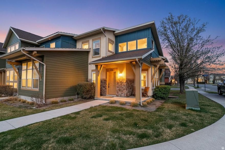 Welcome to easy living in the heart of Farmington. This beautifully maintained townhome offers the perfect blend of convenience, lifestyle, and low-maintenance living in one of Davis County's most desirable locations. Perfectly positioned near scenic trails, mountain views (even from the living room), and the energy of Farmington Station, this townhome is ideal for those who want to stay active, social, and close to everything. Imagine morning walks or bike rides along nearby trails, spontaneous dinners and shopping just minutes away, and an easy commute to Salt Lake City when work calls. Inside, the bright two-story layout offers comfortable living with an open floor plan with vaulted ceilings featuring windows with tons of natural light, a functional kitchen designed for everyday living, and 3 bedrooms including a primary suite with walk-in closet and private bath. The attached 2-car garage and well-maintained community make daily living easy, while HOA amenities including pools, clubhouse, playgrounds, trails, and snow removal give you more time to enjoy life and helping make homeownership feel effortless. If you've been looking for a home that supports an active lifestyle, offers incredible convenience, and allows you to enjoy everything Farmington has to offer, this is it.