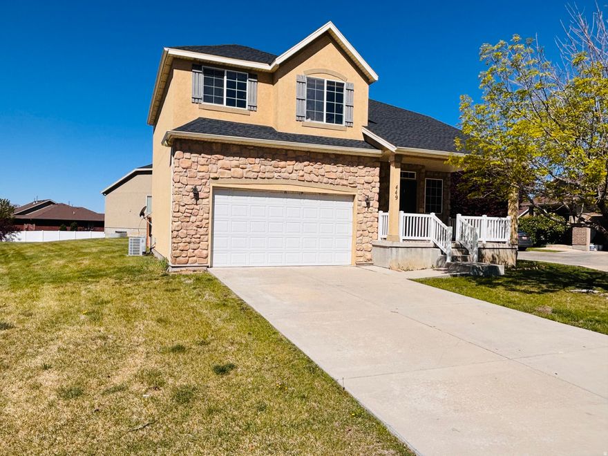 HUGE Price Reduced! Plus seller is offering a $15,000 closing credit to the buyer for an interest rate buy-down, with a full-price offer. This beautifully updated 4-bedroom, 3.5-bath home offers the perfect blend of space, comfort, and low-maintenance living. Vaulted ceilings, abundant natural light, and stunning mountain views create an open, airy feel throughout. Enjoy a maintenance-free front yard and a fully fenced backyard, ideal for relaxing or entertaining, all while being surrounded by community green spaces and parks on a quiet street with nearby walking paths. Recent updates include a 1-year-old roof, a brand-new high-efficiency HVAC system, New carpet, and fresh interior paint, making this home truly move-in ready, plus the added benefit of a 1-year home warranty from the seller. Inside, a two-sided gas fireplace adds warmth and character, facing both the living room and family room, while the thoughtfully designed layout offers a spacious main-level living area, a great room, a versatile loft upstairs, and a large downstairs recreation room. The primary suite provides a comfortable retreat with a soaking tub, private water closet with a bidet, and a generous walk-in closet. If you're looking for a beautiful, low-maintenance home with space to live and grow, this one checks all the boxes-schedule your showing today. Square footage per county records. Go to this site for a photo tour https://www.zillow.com/view-imx/94cb56fb-e296-4473-8567-7b117944e526setAttribution=mls&wl=true&initialViewType=pano&utm_source=dashboard