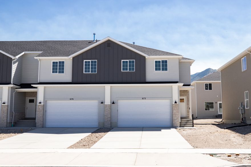 AMAZING $10,000 INCENTIVE TOWARDS CLOSING COSTS, RATE BUYDOWN, OR PRICE REDUCTION REGARDLESS OF LENDER! Must-See New Salem Fields Community! Move-in ready! This beautiful home built by Flagship Homes features 4 bedrooms, 2.5 bathrooms, quartz countertops, full landscaping, 2 car garage, and fenced backyard. The primary bedroom has a vaulted ceiling, large walk-in closet, and dual sinks with a separate tub/shower. With an unfinished basement, this home provides space for storage and room to grow. (If preferred, basement can be finished for an additional charge.) Call for more information or stop by our model home at 495 E 720 N Salem, UT for a tour. Model home hours: Monday-Saturday 11 AM - 6 PM. Buyers to verify all information. Square footage is from house plans.