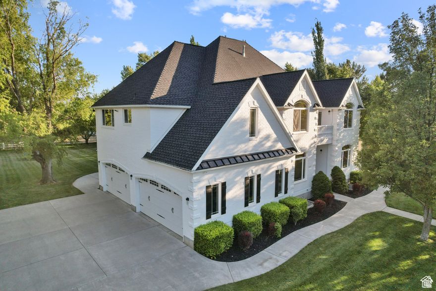 This Highland home sits on just under an acre of horse property, surrounded by mature trees that offer privacy and natural beauty in an established neighborhood. The lot provides ample space for outdoor living...whether that means a garden, play area, pasture, or future outbuildings.  Inside, the home features freshly refinished hardwood floors and a kitchen with brand new countertops and backsplash, blending classic charm with thoughtful updates. The layout is functional and spacious, with a new roof installed three years ago. It's move-in ready, with room to personalize and add value over time.  Located in a quiet Highland neighborhood known for highly rated schools, parks, trails, and mountain views, this property combines everyday convenience with the kind of usable land that's increasingly hard to find in Utah County.