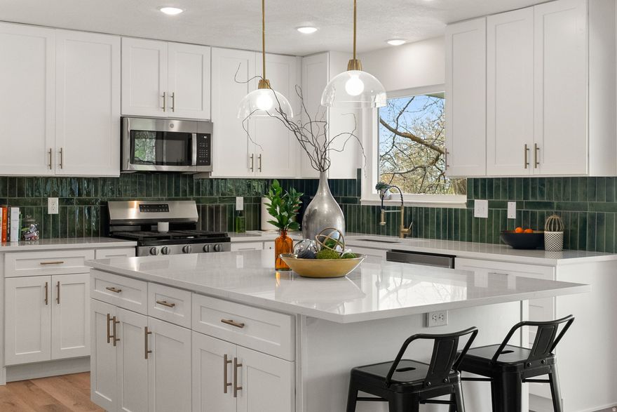Welcome to this fully remodeled 5-bedroom, 3-bathroom home in a quiet, mature neighborhood just minutes from Providence Canyon. Featuring a beautifully updated kitchen, living room, and bathrooms, this home is move-in ready and designed for comfortable living. The main floor includes new windows, while updated flooring throughout adds a fresh, modern feel. Enjoy the convenience of an epoxy-coated garage and step outside to a newly poured concrete patio-perfect for relaxing or entertaining. Situated on a spacious lot, there is incredible potential to add a pool, pickleball court, or create your own backyard oasis. With plenty of space for kids to play and room to grow, this home is ideal for families looking for both comfort and location. Buyer is advised to obtain an independent measurement of square footages.