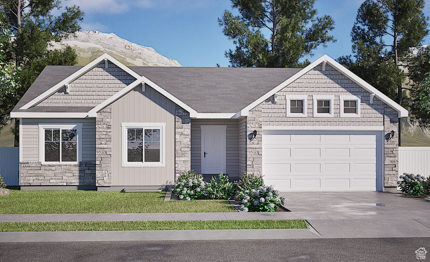 Welcome to Estates at Riverview!  Discover the ideal Elwood location to create your dream home on a spacious half-acre lot. The Gala model offers three distinct elevations to choose from (craftsman style shown). This elegant home features 3 bedrooms, 2 bathrooms. and a 2-car garage. Enjoy numerous upgrades throughout, including granite countertops, LVP, and stylish fixtures and lighting. Don't let this chance to build your dream home pass you by!