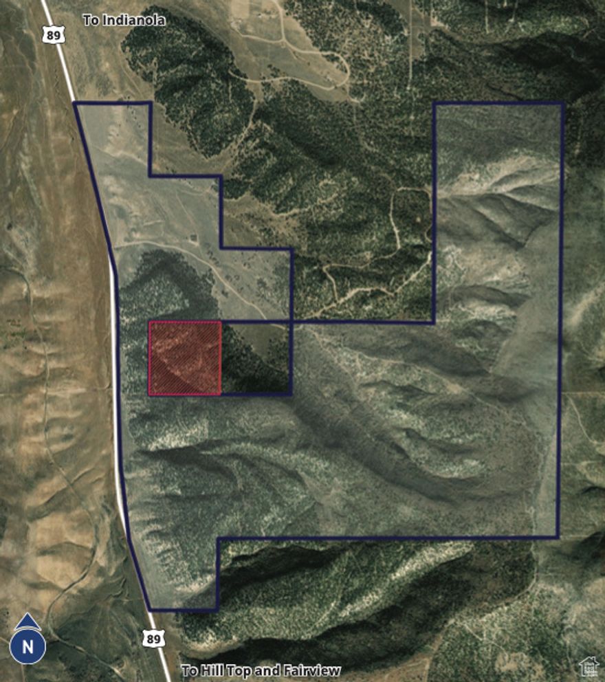 Discover 1,311 breathtaking acres in the land heart of Indianola, Utah-a rare opportunity to own a vast piece of pristine land surrounded by sweeping mountain views and Utah's signature high-desert beauty. The owner currently has a hunting lease on the property. Perfectly situated with direct access off of Highway 89, this incredible property combines convenience, natural beauty, and endless potential. It could be used for recreation, a site for a cabin, or commercial hunting.