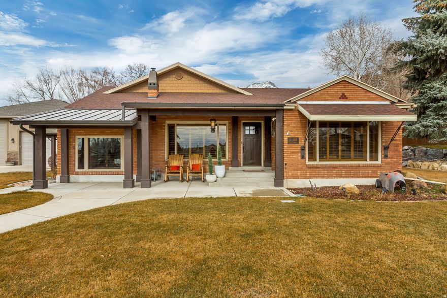 Welcome to one of Pleasant Grove's most distinctive properties - a beautifully updated residence offering privacy, flexibility, and elevated living in a location that's nearly impossible to replicate.  With mountain views, this 3-bedroom, 2-bath home blends historic charm with thoughtful modern upgrades. Inside, you'll find warm hardwood flooring, custom finishes, and inviting gathering spaces filled with natural light. The kitchen is both refined and functional - designed for entertaining while maintaining everyday comfort and flow.  The primary suite offers a peaceful retreat, while two additional bedrooms provide ideal space for family, guests, or a dedicated office.  What truly sets this property apart is the detached garage with its own kitchenette and half bath - a rare and highly valuable feature.   Step outside and experience the lifestyle. With almost half an acre, the grounds offer room to expand, entertain, garden, or design your dream outdoor retreat. There's space here - real space - for RV parking, recreational vehicles, gatherings, and future possibilities.  Properties with this combination of land, versatility, and updated interior finishes simply do not come to market often - especially in such a prime location with easy access to schools, parks, shopping, and commuter routes.  This is more than a home. It's opportunity, privacy, and long-term value - all in one. Perfect for buyers looking to move to the mountains and have a lower cost of living. Short distance to Provo and Salt Lake Airports makes travel convenient. Buyer to verify all