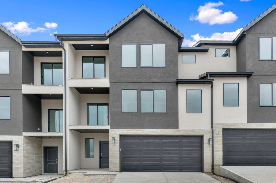 Overton is a 3-story townhome with incredible lake and mountain views. Close to schools, shopping, dining, highways and the silicon slopes. You can get where you need to be quickly. 3 bedrooms, quartz countertops, stainless appliances, laminate flooring and so much more. Ask me about our generous home warranties, active radon mitigation system and Smart Home package which are all included in this home. Up to $12,000 towards closing costs using our preferred lender. Actual home may differ in color/material/options. Pictures are of finished homes of the same floor plan and may contain options/upgrades/ decorations/ furnishings not available at the advertised price. No representation or warranties are made regarding school districts and assignments; conduct your own investigation regarding current/future school boundaries. Buyer to verify all information.