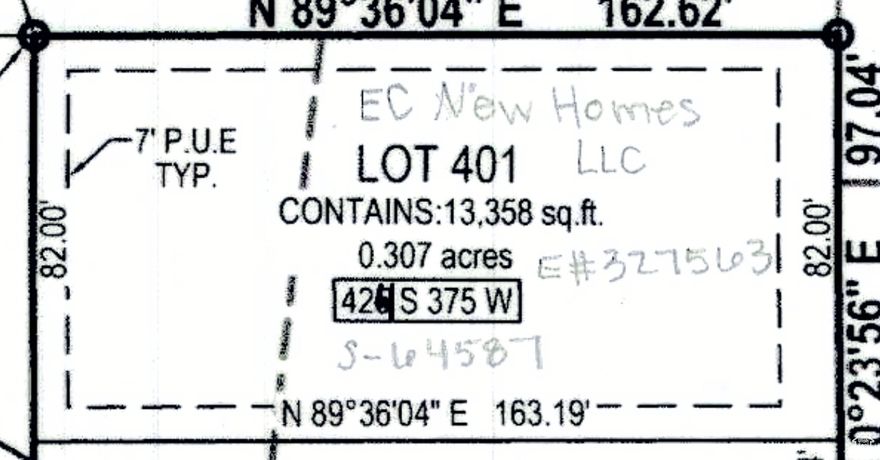 Build Your Dream Home! Fantastic lot available in the highly desirable Estates at Ephraim Crossing. With all utilities stubbed, this property is ready for your vision. Bring your own builder and create the home you've always wanted in a quality neighborhood with mountain views, peaceful surroundings, and convenient access to local amenities.