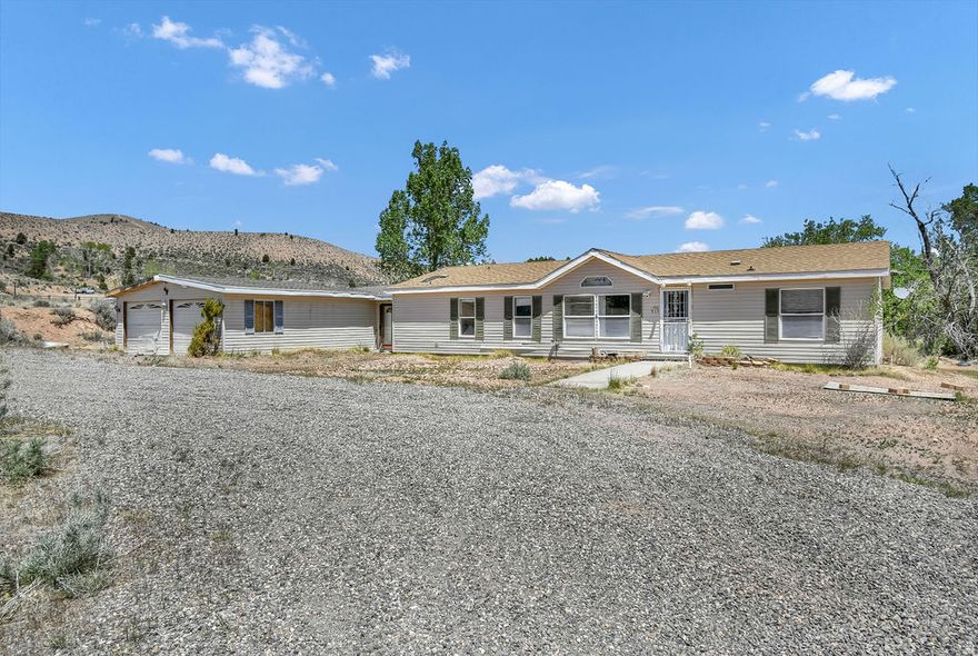 Situated up Bullion Canyon in Marysvale, Utah this 3 bedroom, 2 bath home sits on 1.77 acres with a private secluded yard, room for horses and animals, and easy access to ATV trails and endless riding nearby. Offering 1,485 sq. ft. of living space and a 2 car garage, this property is ideal for those looking to enjoy the outdoors, privacy, and the peaceful mountain surroundings that make this area so desirable. Surrounded by scenic views and recreation opportunities, this property offers the chance to create your own retreat in one of Utah's favorite ATV destinations. Spend your days exploring nearby trails, riding right from the area, or simply enjoying the open space and quiet setting. With acreage, privacy, and room to grow, there are endless possibilities for how this property could be transformed. This home needs someone with vision who is ready to put in the work and unlock its potential. Whether you are looking for a mountain getaway, investment opportunity, or full-time residence, this property offers the opportunity to build equity while creating something truly your own. Properties with land, privacy, horse privileges, and access to outdoor recreation are hard to find, making this a unique opportunity with plenty of possibilities.