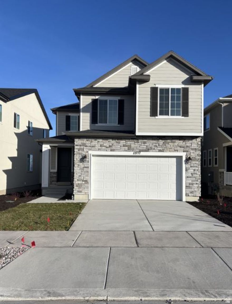 ***MOVE IN READY HOME*** Qualify for a rate as low as 3.75% 5/1 ARM or 4.5% fixed 30yr rate FHA/VA. Rates are tied to using our preferred lender & insurance & credentials. Contact us today to learn more and schedule a tour! CONTRACT today & through 12/7/25 & Close by 12/31/25 Restrictions Apply: Contact Us for More Information*** Entertain with ease in the LAYLA'S open-concept floor plan, spacious great room with a fireplace. Family & friends are free to mingle in the great room and dining room or out through the 8x8 large sliding glass doors on the covered patio as you keep an eye on the refreshments in your well-appointed gourmet kitchen. Office on main floor for your work from home needs with a full bath. Upstairs, there's four bedrooms and two full baths. The large primary suite with its large walk-in shower & closet give a luxury feel. Three additional bedrooms & a loft provide additional living space & functionality for your family. Unfinished basement with plenty of storage with 9ft ceilings & cold storage. Quartz countertops throughout home and lvp flooring on main areas add to the semi-luxury feel in our home. Come see & inquire today. Minutes away from shopping, food, entertainment, schools. Pictures provided are of a model home and are not a direct representation of home for interior design and colors. Buyer to verify square footage.