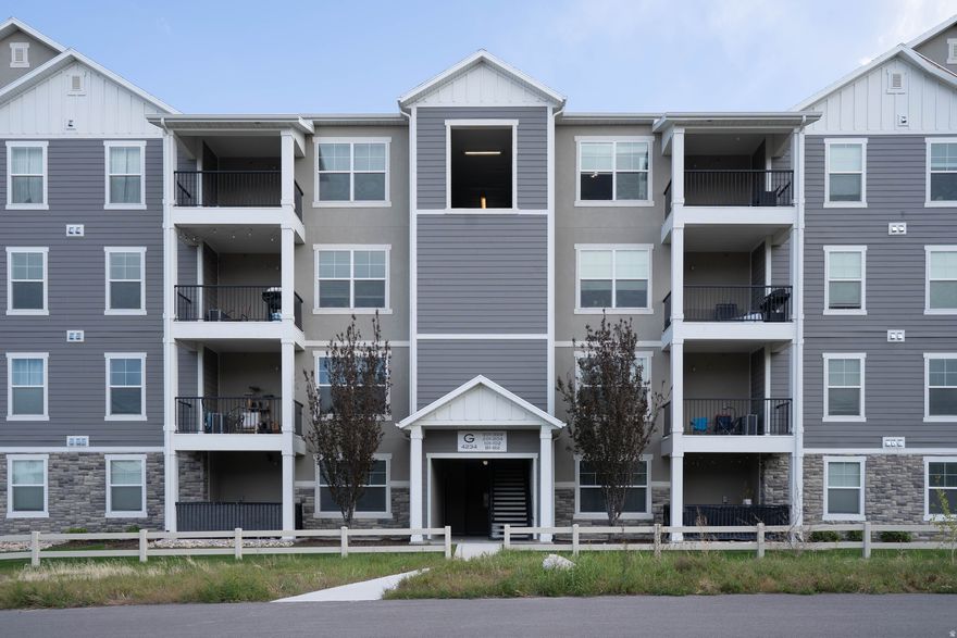 Welcome to Saddlebrook, one of Herriman's most desirable condo communities in the Salt Lake Valley. This top floor 3 bedroom condo offers the perfect blend of comfort, convenience, and low maintenance living with no overhead noise and peaceful surroundings. Step inside to vaulted ceilings, abundant natural light, modern lighting, and ceiling fans that create an open, airy feel throughout. The private front patio is ideal for morning coffee or evening sunsets with beautiful mountain views. This move in ready condo includes a detached garage with convenient indoor stair access, plus a full appliance package with in unit washer and dryer for effortless everyday living. Residents enjoy all the  amenities including a clubhouse, swimming pool, and playground, making this a highly sought after community for homeowners and investors alike. Located in the heart of Herriman, you are just minutes from shopping, dining, parks, and outdoor recreation, with quick access to Thanksgiving Point, Silicon Slopes, and downtown Salt Lake City. Whether you are searching for a primary residence, first time home, or investment property, this condo offers strong rental history and excellent income potential. Enjoy the best of Utah living with nearby hiking and biking trails, stunning mountain views, and year round recreation, all while being tucked into a quiet, well maintained neighborhood. Clean, bright, and turnkey, this is Herriman condo living at its finest.