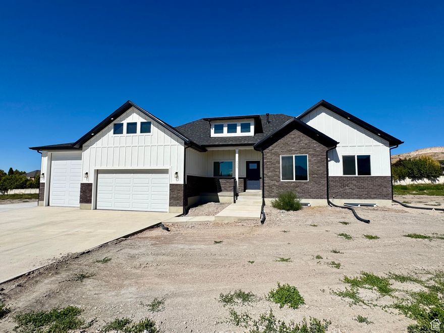 Builder to offer $10,000 credit/incentive to go towards closing costs or rate buy down. An additional $5,000 lender credit is available if buyer user builder's preferred lender. Gorgeous home is now fully finished! Upgraded appliances, double oven and gas cooktop. Quartz countertops throughout the home and matching quartz backsplash in kitchen. Vaulted ceilings in master bedroom and great room. Upgraded LVP and flooring. Tiled bathrooms. Large master walk in closet. Large walk in kitchen pantry and custom cabinetry throughout. Extra tall and deep third car garage. Large spacious lot that's .34 acres and faces southeast. Views/north east facing backyard /Ben Lomond. Large covered patio with gas bbq hookup. Upgraded low e-windows, Upgraded metal railing interior and exterior, large laundry room w/full cabinetry. Give me a call today.