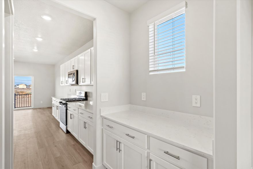 Brand NEW energy-efficient home ready November 2025! This five-bedroom home feels warm and welcoming, perfect for gatherings or quiet nights. Cook and connect downstairs, then retreat to the peaceful upstairs suite. Move in ready with a washer, dryer, fridge and blinds throughout! Unfinished basement included. Total home approx. sq. ft. 4,067. Step into a fresh start with new homes designed for modern living in West Haven. Our move-in ready homes include a washer, dryer, fridge, and whole home blinds. With our 60-day Closing-Ready Guarantee, you'll be reimbursed up to $5,000 in expenses related to delays we cause. West Haven boasts easy access to outdoor recreation like hiking, skiing, and fishing. All floorplans come standard with spray foam insulation and an unfinished basement.