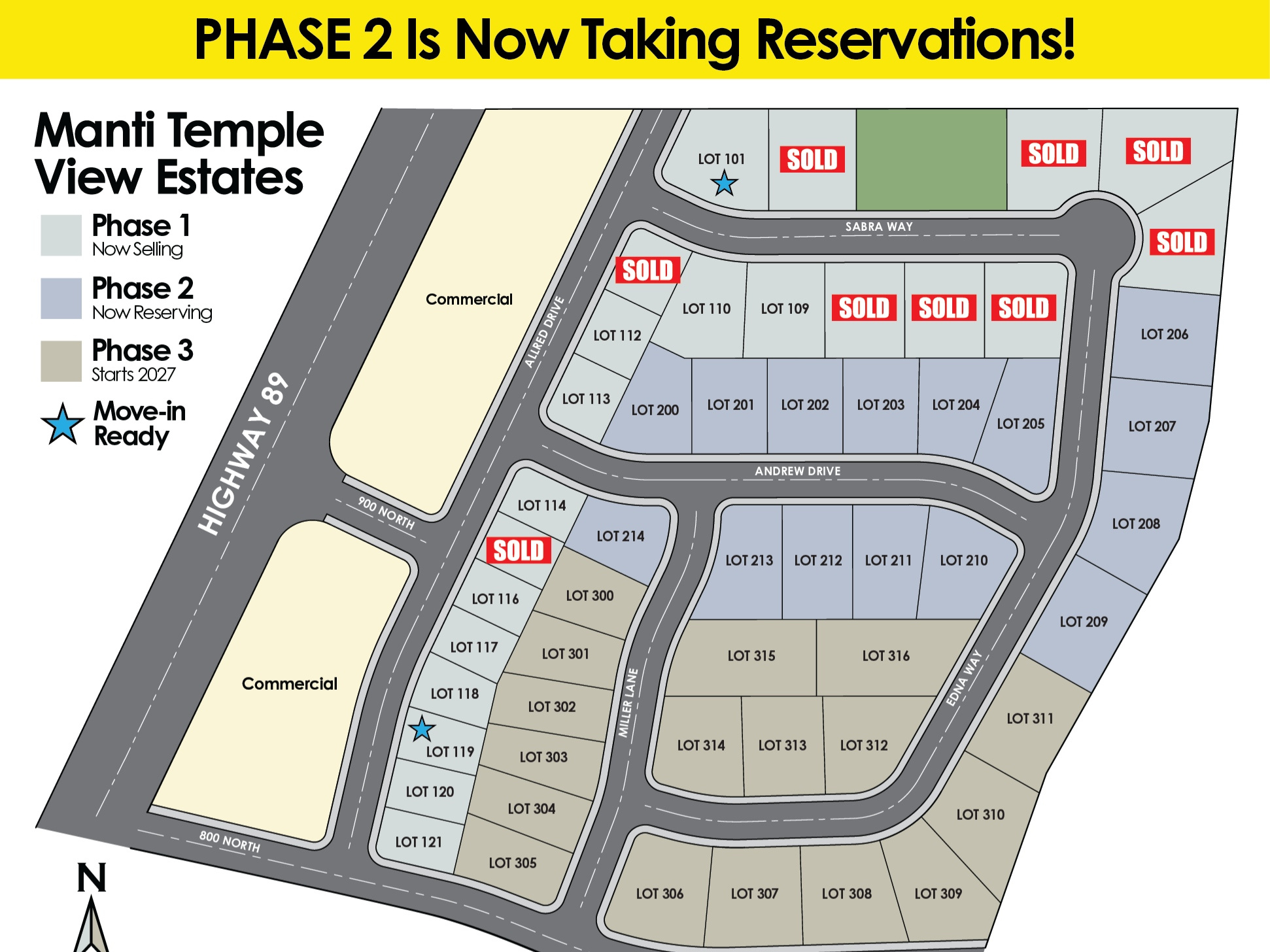 MANTI TEMPLE VIEW ESTATES - Residential