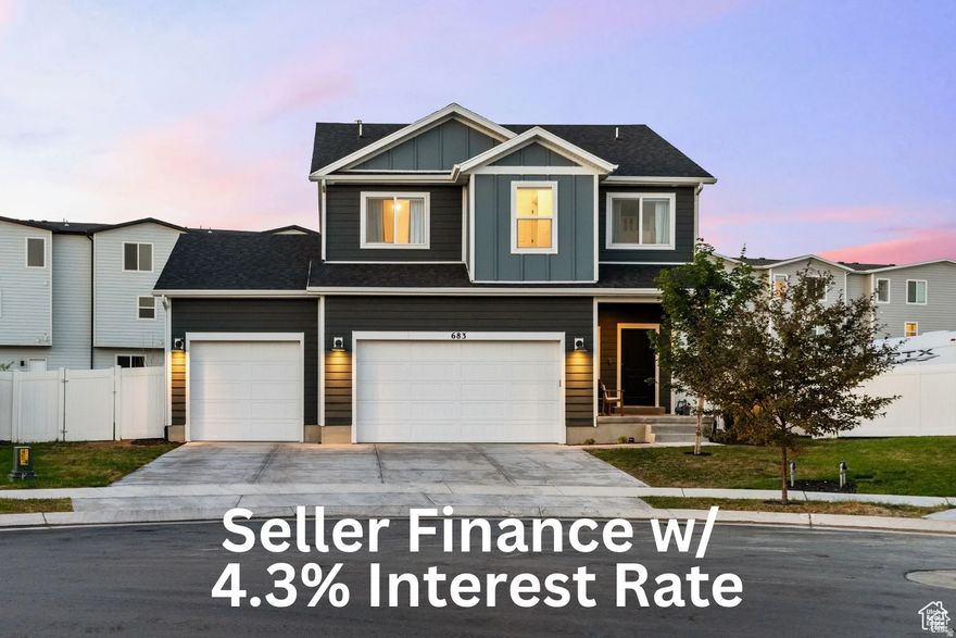 *** 4.3% Seller Financing Available!!! *** Come check out this incredible home in the coveted Brylee Farms community! This house is amazing with its large windows in the living room and the beautiful kitchen. The master bedroom offers an expansive walk-in closet, sleek shower and elegant double-sink vanity. Having the finished basement is a rare upgrade and extremely convenient to enjoy the extra living space, bedroom, bath and office. The backyard is SO huge with lots of grass, a play set and a nice concrete patio perfect for outside summer dinners. The 3-car garage is also a game changer for extra space. Another perk is the fun HOA community, which comes with a pool, pickleball courts and a playground! If you're wanting an awesome home in a great neighborhood that has it all, this house has your name all over it! Give me a call/text for a private tour!